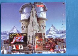 Japan Japon Telefonkarte Télécarte Phonecard - Berg Mountain Swiss Schweiz  Matterhorn Puzzle - Bergen