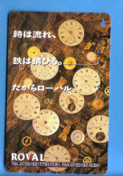Japan Japon Telefonkarte Télécarte Phonecard - Uhr Watch Clock Horloge Watches  Roval - Espace
