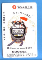 Japan Japon Telefonkarte Télécarte Phonecard - Uhr Watch Clock Horloge Watches    Smc - Espace