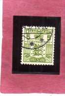 DANEMARK DANMARK DENMARK DANIMARCA 1934 LATE FEE STAMPS POSTAGE DUE TAXE 5o 5 ORE USATO USED OBLITERE´ - Steuermarken