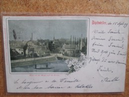 BISCHWILLER  DOS 1900 CACHET TRAIN - Bischwiller