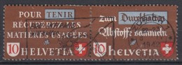ZWITSERLAND - Michel - 1942 - Nr 405 + 406 - Gest/Obl/Us - Se-Tenant