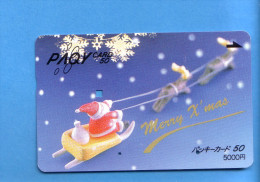 Japan Japon Prepaidkarte -  Weihnachten Christmas NOËL  Paqy Card - Noel