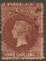 SOUTH AUSTRALIA 1868 1/- QV SG 83 U #QS147 - Used Stamps