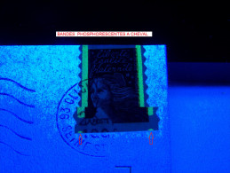 1997 N° 3085   A  CHEVAL DEUX BANDE PHOSPHORESCENTE  MARIANNE OBLITÉRÉ 25-1-98  FRAGMENT - Used Stamps