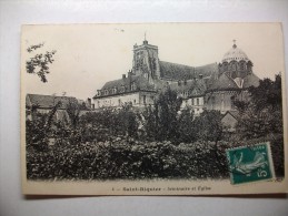 Carte Postale Saint Riquier Séminaire Et Eglise (CPA Oblitérée 1911) - Saint Riquier