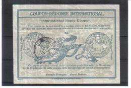 WIT39 Großbritanien 1921/30 Antwortschein COUPON REPONSE INTERNATIONAL 3 D. Senkrechte Papierfalte Siehe ABBILDUNG - Sonstige & Ohne Zuordnung
