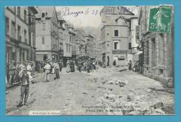 CPA Catastrophe 1908 Ravages Orage Place Du Bout Du Couvent ELBEUF 76 - Elbeuf