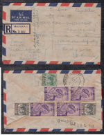 Malacca  1949  BMA Registered Cover To India  #  88223 - Malacca