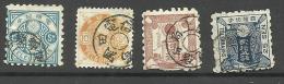 Japon Télégraphe N°5 à 8 Cote 14 Euros - Telegraafzegels