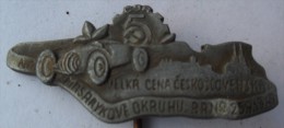 Velká Cena Československa Masarykovu Okruhu BRNO 1949, MOTOR RACING PIN BADGE P1 - Automobile - F1