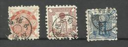 Japon Télégraphe N°6 à 8 Cote 8 Euros - Telegraph Stamps