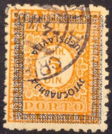 YUGOSLAVIA - JUGOSLAVIA - ERROR  INVERTED  Ovpt. Perf  L 9 - Used - 1933 - Timbres-taxe