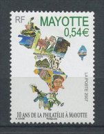 MAYOTTE 2007 N° 194 ** Neuf = MNH Superbe Philatélie à Mayotte Carte De L'île Timbres Sur Timbre - Nuovi