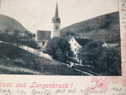 CPA Suisse Précurseur Gruss Aus Langenbruck - Langenbruck