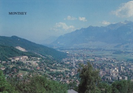 Monthey Valais, Vue Sur La Dent De Morcles Et Le Holdenhorn - Monthey