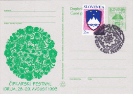SLOVENIA - Postal Card Lace Festival Idria 29.8.1993 - Slovenia