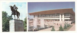 Monument To Amangeldy Imanov - Lenin Palace Of Culture - Fountain - Almaty - Alma-Ata - 1980 - Kazakhstan USSR - Unused - Kazajstán