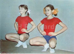 Girls - 1 - Gymnastics In The School - Children - 1973 - Russia USSR - Unused - Gymnastik