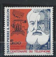 PA 63**  CENTENAIRE Du TÉLÉPHONE - St PIERRE Et MIQUELON - Unused Stamps