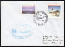 ANTARCTIC,AAT, MAWSON,24.MAR 1989, Stopover German  M/V"ICEBIRD, Cachet ,look Scan !! 25.11-10 - Antarctic Expeditions