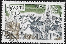 N°  1929  FRANCE  -  OBLITERE  -   EUROPA  PORT BRETON  -  1977 - Used Stamps