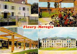 FLEURIS MEROGIS 91 - Multivues : Centre Commercial - Centre Jean Moulin - Mairie  - CPSM CPM GF - Essonne - Fleury Merogis