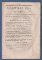 BULLETIN DES LOIS 1810 - CODE PENAL - CONSCRITS ROME ET TRASIMENE - INDIGENTS - LEGS DIVERS - Décrets & Lois