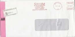 Letter - Cogolin, 13.3.1992., France, Registrated Letter - Sonstige & Ohne Zuordnung