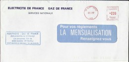 Letter - Electirc - Gas France, Saint Tropez, 23.2.1987., France - Sonstige & Ohne Zuordnung