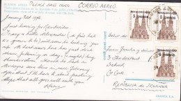 Argentina PPC Buenos Aires Panoramic View BUENOS AIRES 1976 To Ireland (2 Scans) - Cartas & Documentos