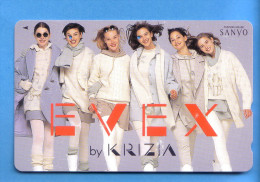 Japan Japon Telefonkarte Télécarte Phonecard - Mode Fashion   Evex By Krizia Frau Girl Femme Women - Mode