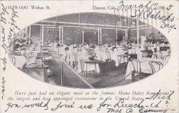 Colorado Denver Home Dairy Restaurant 1905 - Denver