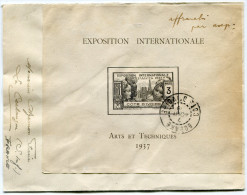 COTE D´IVOIRE LETTRE DEPART BOUAKE 7 AOUT 39 POUR LA FRANCE (AFFRANCHISSEMENT BLOC EXPOSITION PARIS 1937) - Covers & Documents