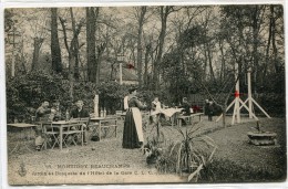CPA 95  MONTIGNY BEAUCHAMPS JARDIN ET BOSQUETS DE L HOTEL DE LA GARE 1908 - Montigny Les Cormeilles