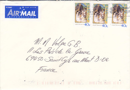 AUSTRALIE  AUSTRALIA 2001   Ayant Voyagé Brisbane France     Noël - Cartas & Documentos