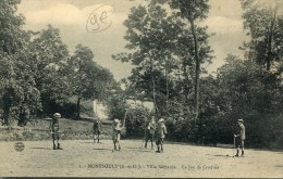CPA 95  MONTSOULT VILLA BETHANIE LE JEU DE CROQUET  1910 - Montsoult