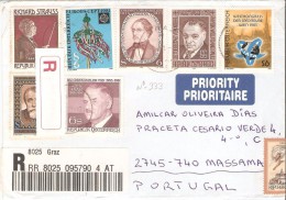 CARTA CIRCULADA DA AUSTRIA PORTUGAL - Cartas & Documentos