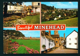 ENGLAND  -  Minehead  Multi View  Used Postcard As Scans - Minehead