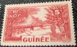 AOF Guinea 1938 Guinea Village 5c - Mint - Neufs