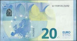 € 20  ITALIA SF S012 G1  DRAGHI  UNC - 20 Euro