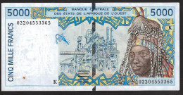 SENEGAL ( West African States) 5000 Francs 2002 - P713Kl  - (see Scan) - Sénégal