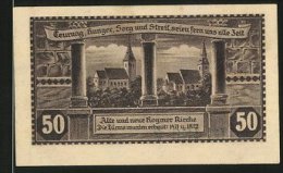 Billet De Nécessité Hoym In Anhalt 1921, 50 Pfennig, Alte Et Neue L'Église, Stadtmotiv Um 1700 - [11] Lokale Uitgaven