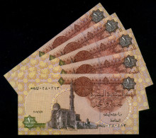 EGYPT / ONE POUND X5 / 2007 / UNC. / 3 SCANS . - Egypt