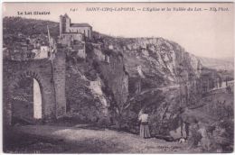 LE LOT ILLUSTRE -141- Saint Cirq - Lapopie  -l´Eglise Et La Vallée Du Lot -ed. Girma - Saint-Cirq-Lapopie