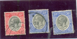 1926 TANGANYIKA ( O ) 27 - 29 -30A ( O ) Les 3 Différents - Tanganyika (...-1932)