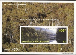 Nouvelle-Calédonie : Non-dentelés BF N° 12 Parc Naturel De La Rivière Bleue ** - Sin Dentar, Pruebas De Impresión Y Variedades