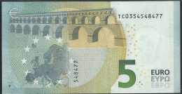 T IRELAND  5 EURO T003 E4  DRAGHI  UNC - 5 Euro