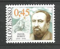 Slovakia 2014. Pavol Horov MNH Slovak Poet And Translator - Ungebraucht
