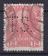 Austria Perfin Perforé Lochung 'T.S.' 12 H Franz I. (2 Scans) - Variétés & Curiosités